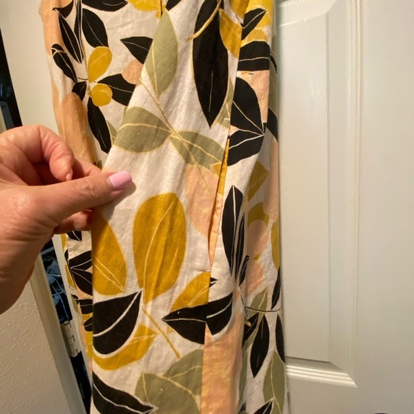 Rachel Zoe Women’s Linen Sleeveless Mini Dress V Neck Small Shift Tropical Beach - Picture 10 of 10